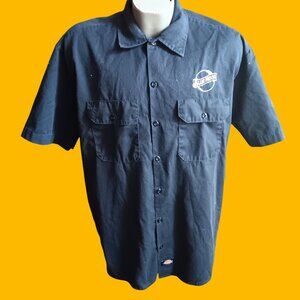 Vintage Blue Moon Brewery Shirt Delivery Driver Dickies Work Y2K Embroidered